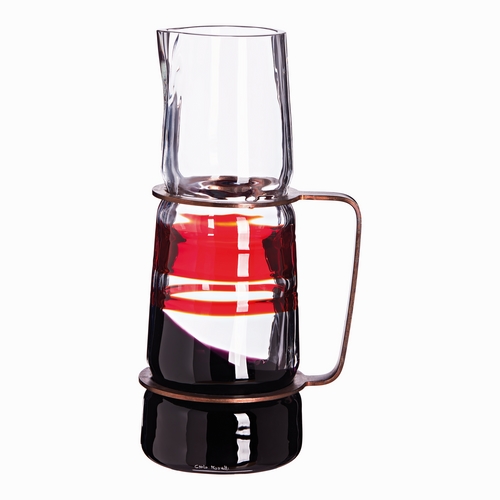 TALEA DECANTER TALEA FASCIA ROSSA FONDO NERO 150.1