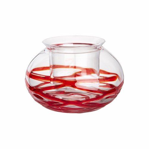 Vetro artigianale di Murano | LUMINO CANDELIERE LUMINO-RETE ROSSA 16.298.RS | Carlo Moretti LUMINO CANDELIERE LUMINO-RETE ROSSA 16.298.RS