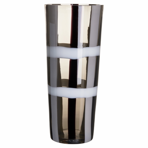Vetro artigianale di Murano | TRONCOCONO VASO TRONCOCONO 4S (LA/NE/GR) 1741/M.LNG | Carlo Moretti TRONCOCONO VASO TRONCOCONO 4S (LA/NE/GR) 1741/M.LNG