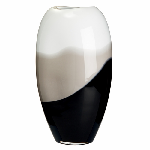 Vetro artigianale di Murano | SINGOLARI VASO ELLISSE 5S ED.LIM. 1/111 (LA/NE/GR) 1751.LNG | Carlo Moretti SINGOLARI VASO ELLISSE 5S ED.LIM. 1/111 (LA/NE/GR) 1751.LNG