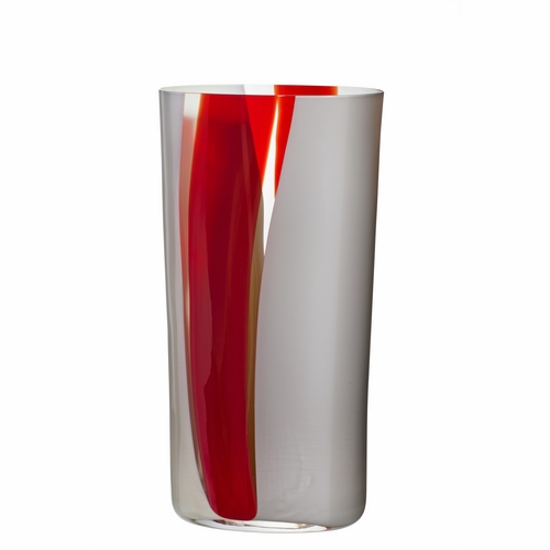Vetro artigianale di Murano | OVALE VASO OVALE 4S-VASO (GR/AV/RS) 601/R.ESP.F | Carlo Moretti OVALE VASO OVALE 4S-VASO (GR/AV/RS) 601/R.ESP.F