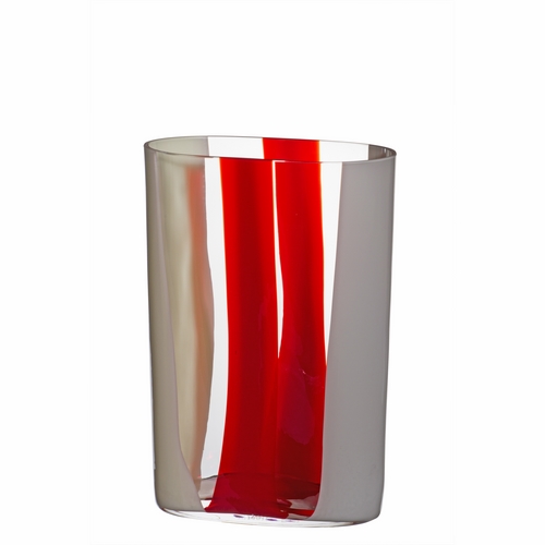 Vetro artigianale di Murano | OVALE VASO OVALE 3S-VASO (GR/AV/RS) 734.ESP.F | Carlo Moretti OVALE VASO OVALE 3S-VASO (GR/AV/RS) 734.ESP.F