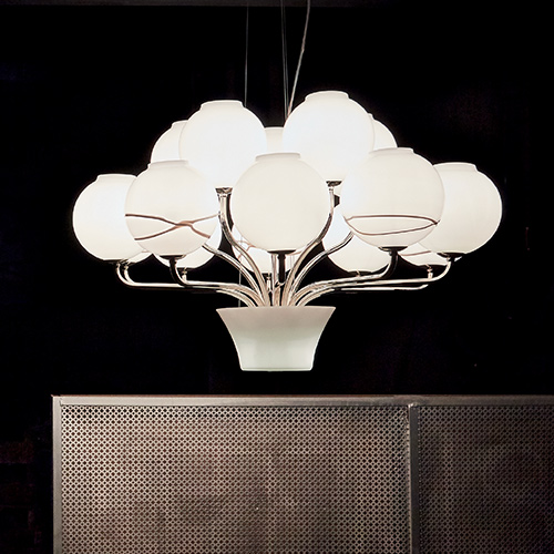 BOBLU LAMP. SOSPENSIONE BOBLU SOSP. 15 LUCI LA/GR 801.810.G